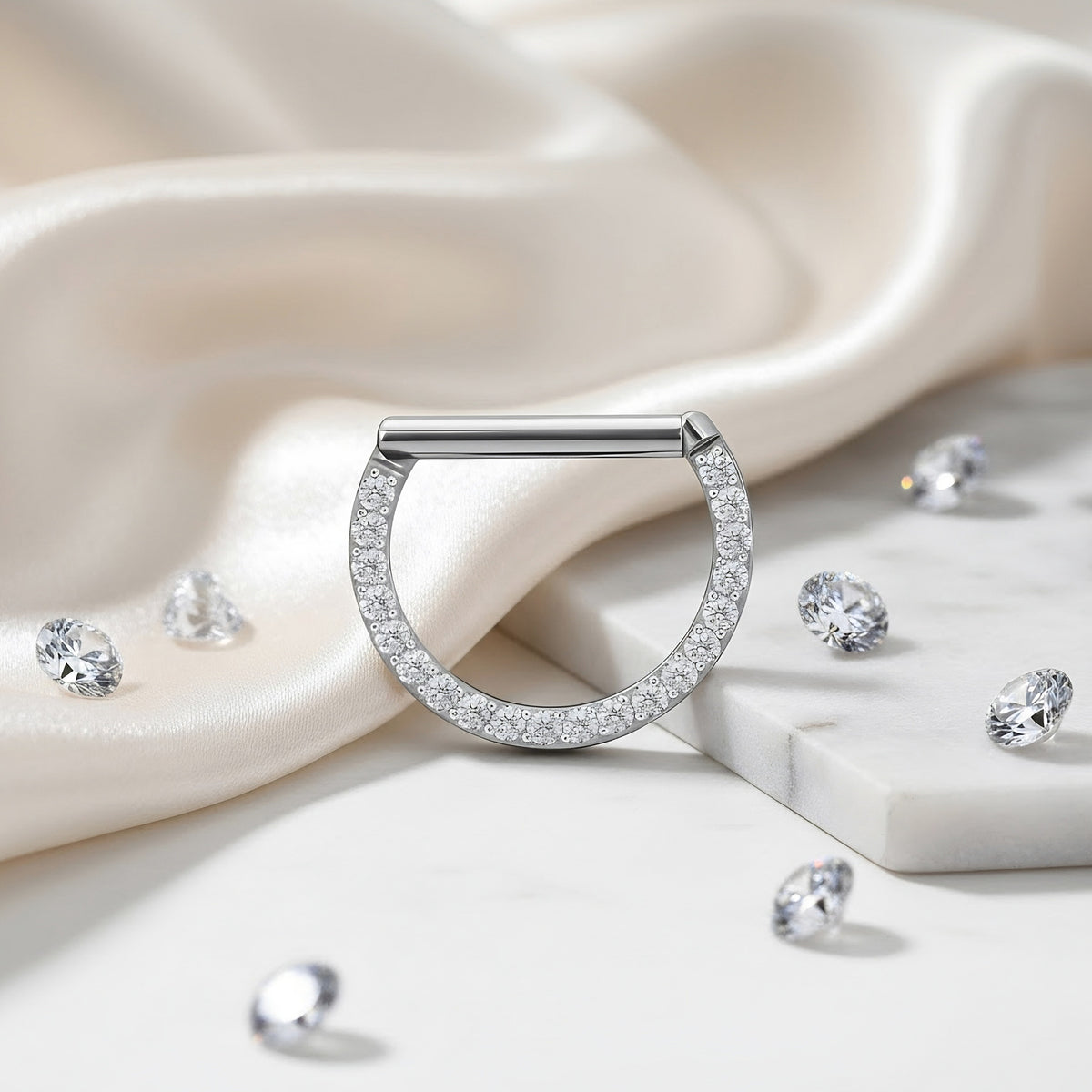Nipple Piercing Capezzolo Ring zirconi