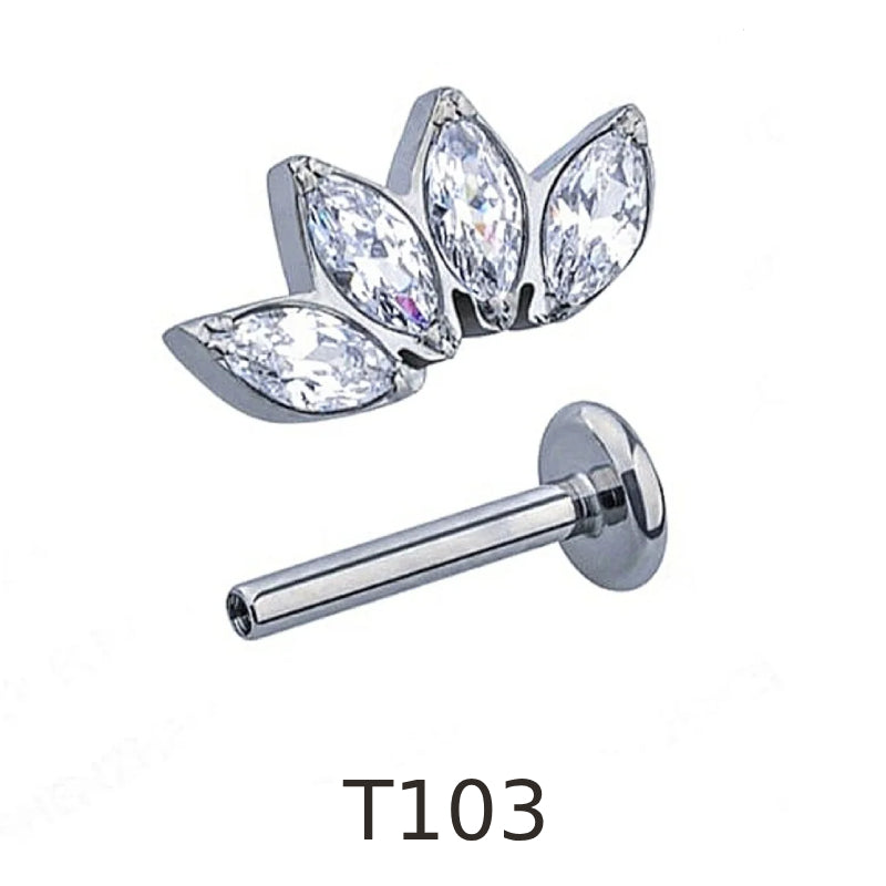 T103 orecchini set piercing orecchio