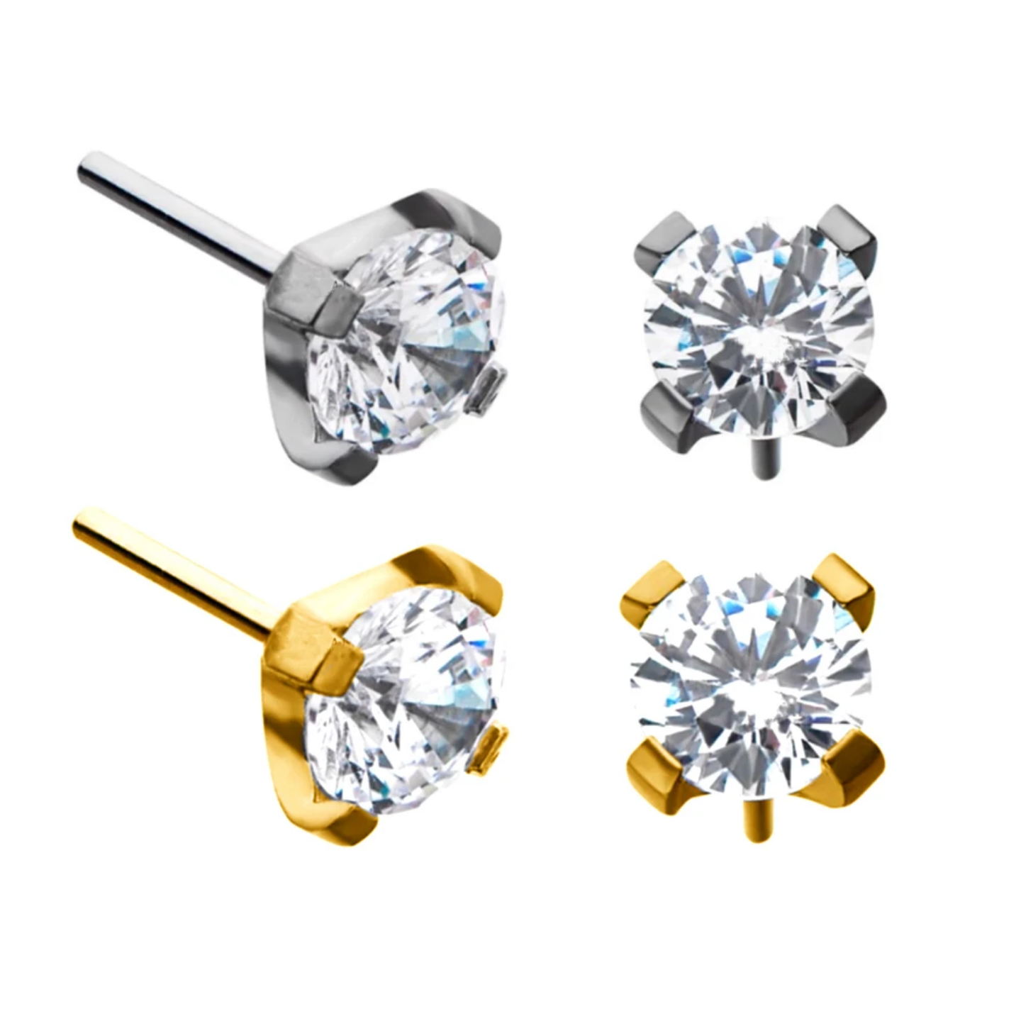 labret threadless punto luce