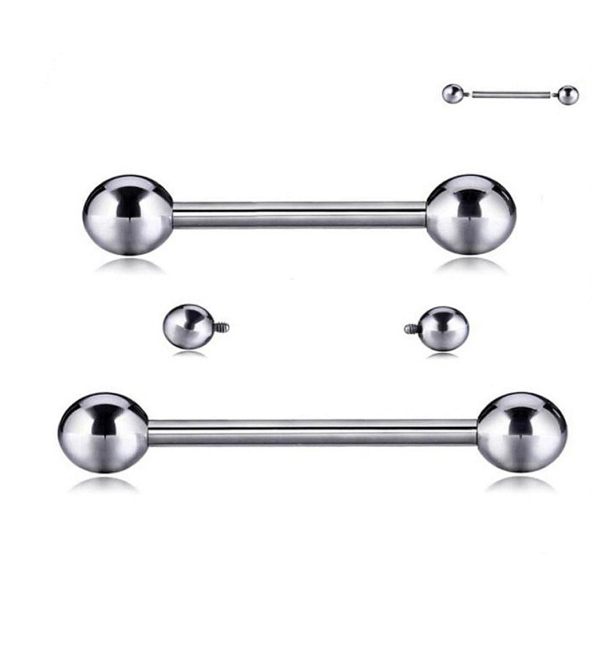 Gioiello Corpo Elegante Piercing Rook Fiore 16G In Acciaio Chirurgico 316l Con Cz Trasparente 6 O 8mm C 798669 - Foto 4