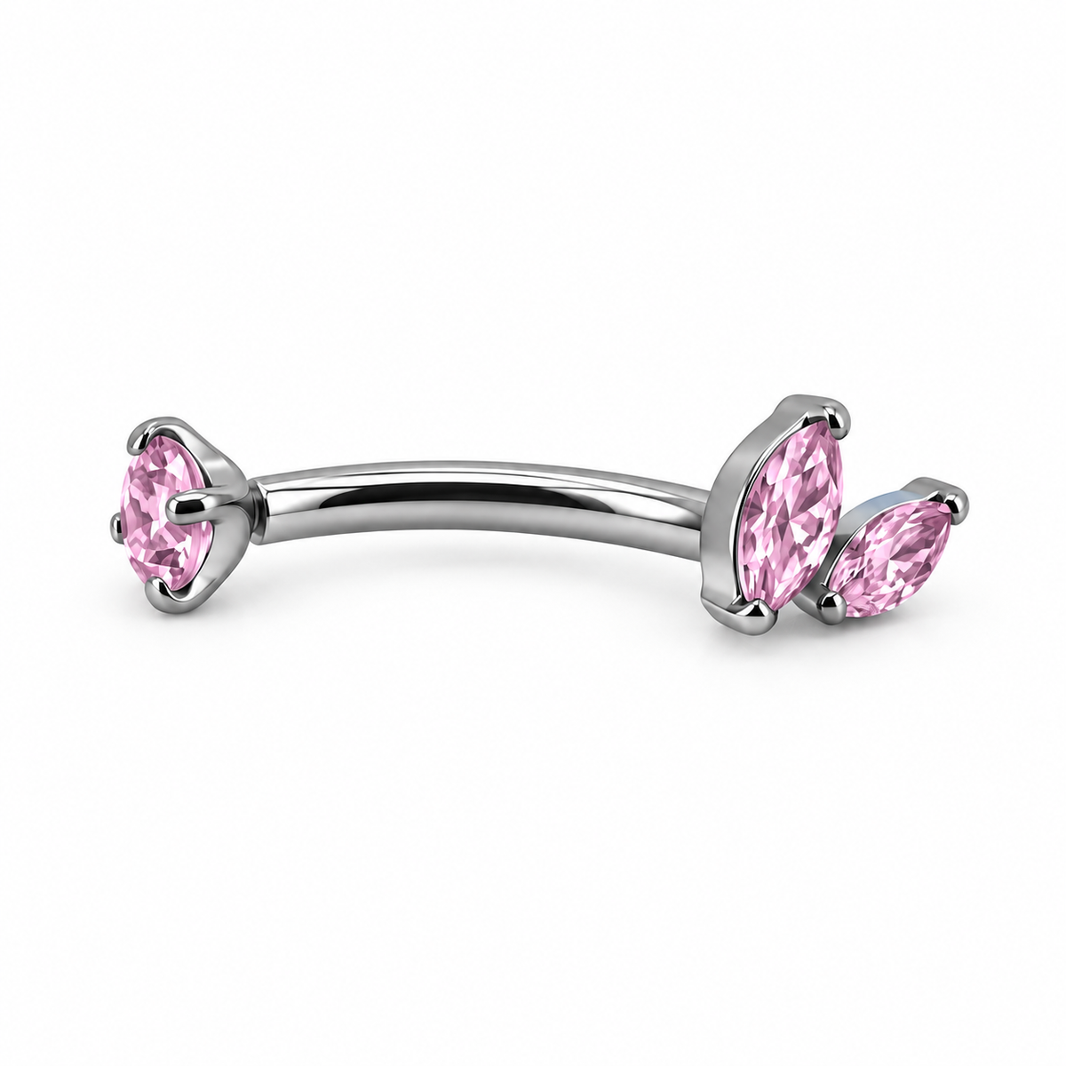 Bananina_Rook_Piercing_Titanio_Zirconi Rosa