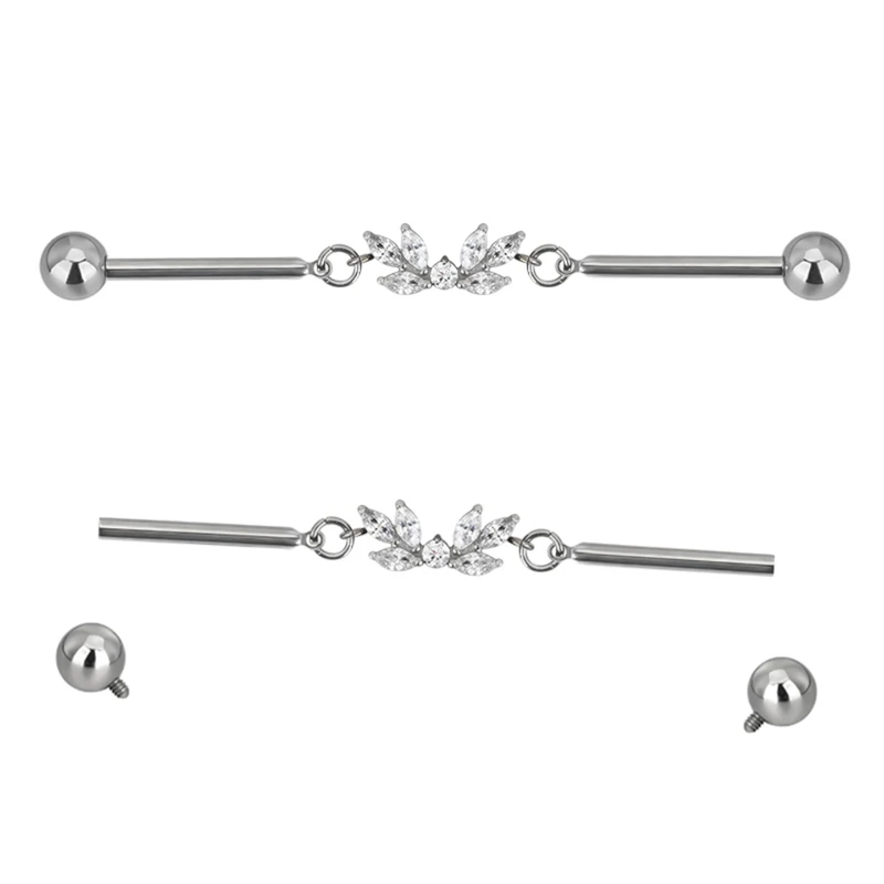 Barbell Industrial Piercing Titanio