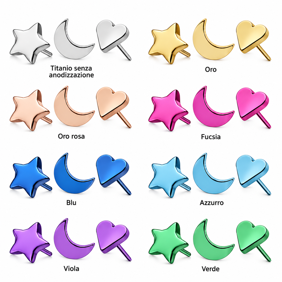 Labret_Stella_Mezzaluna_Cuore_Titanio_Anodizzato