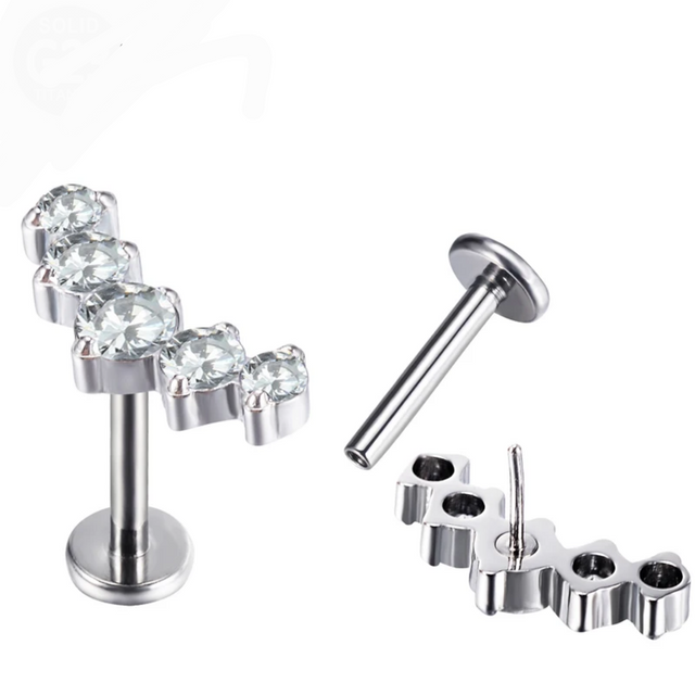 Labret titanio Marquise Threadless