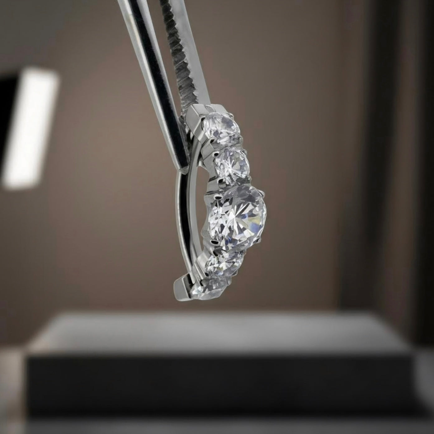 Navel Clicker - Piercing ombelico zirconia