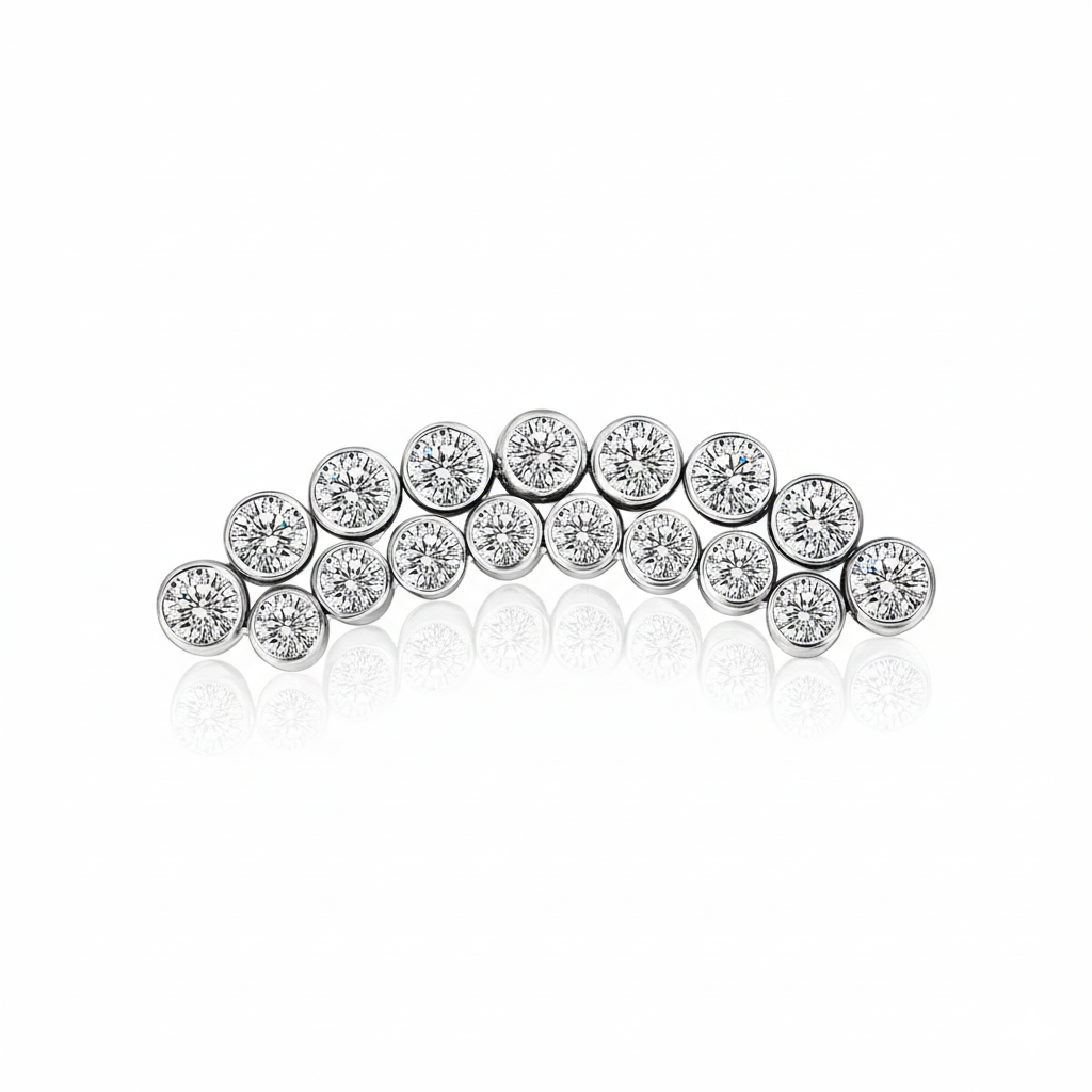 Piercing_Labret_con Zirconia_Titanio