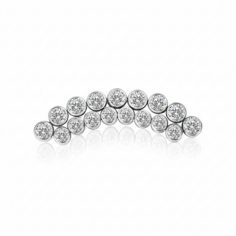 Piercing_Labret_con Zirconia_Titanio