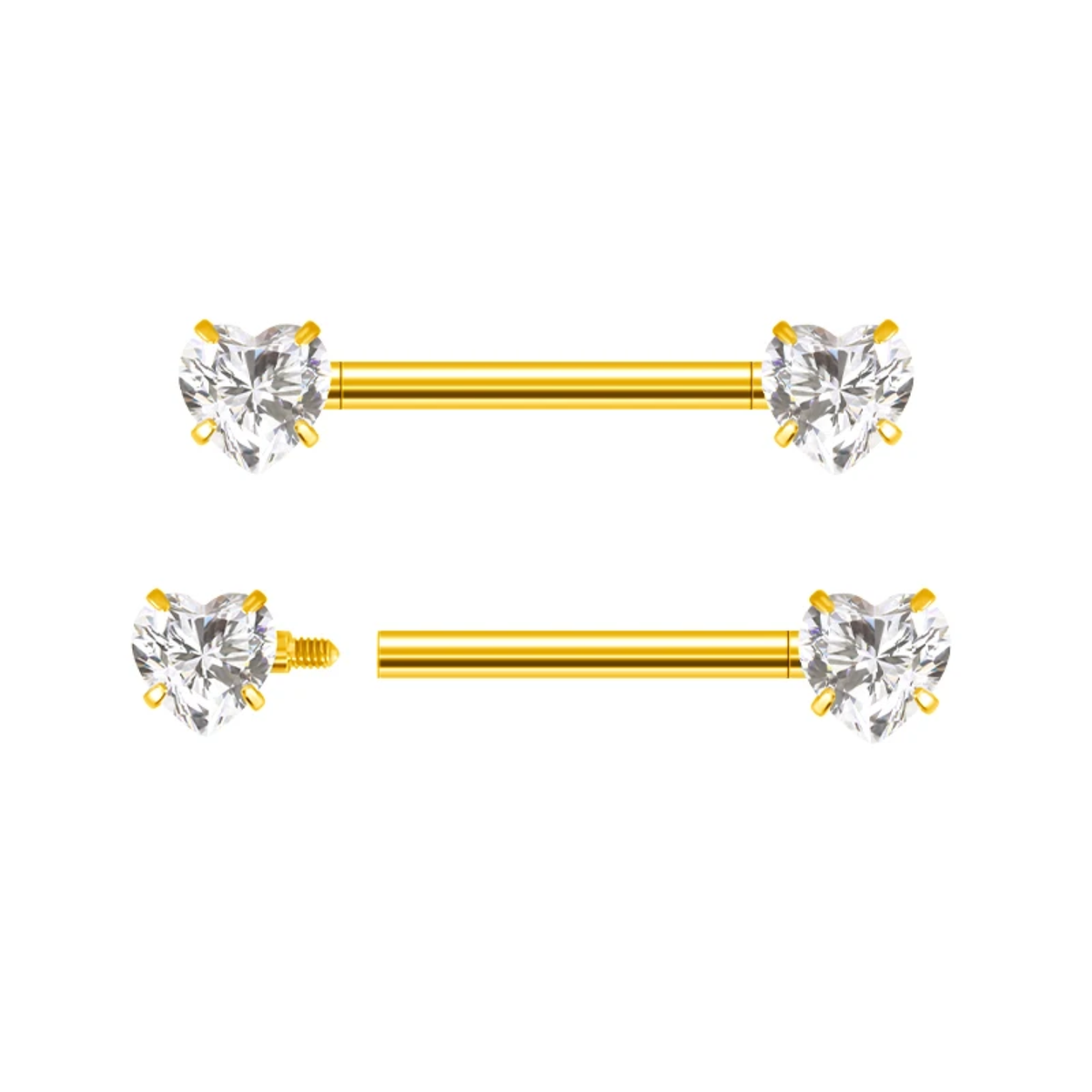 Piercing Nipple Titanio Cuore