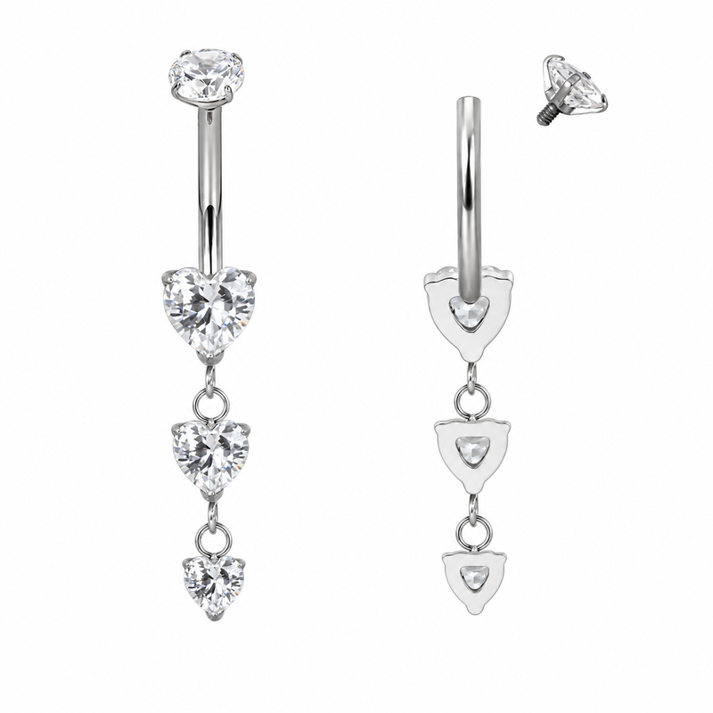 Piercing_Ombelico_Titanio_Anallergico_Cuori