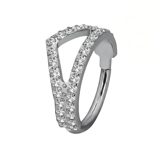 Piercing Ring Zirconi T216