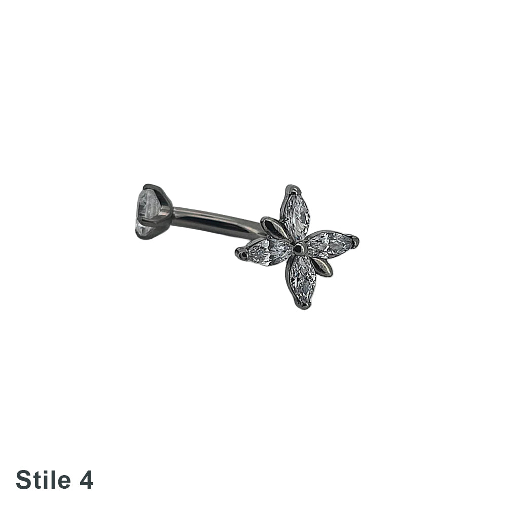 Piercing Rook farfalla [T285]