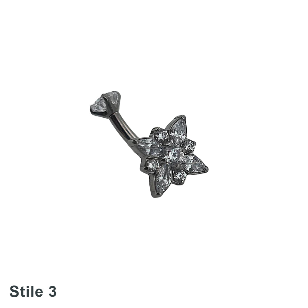Piercing Rook floreale [T285]