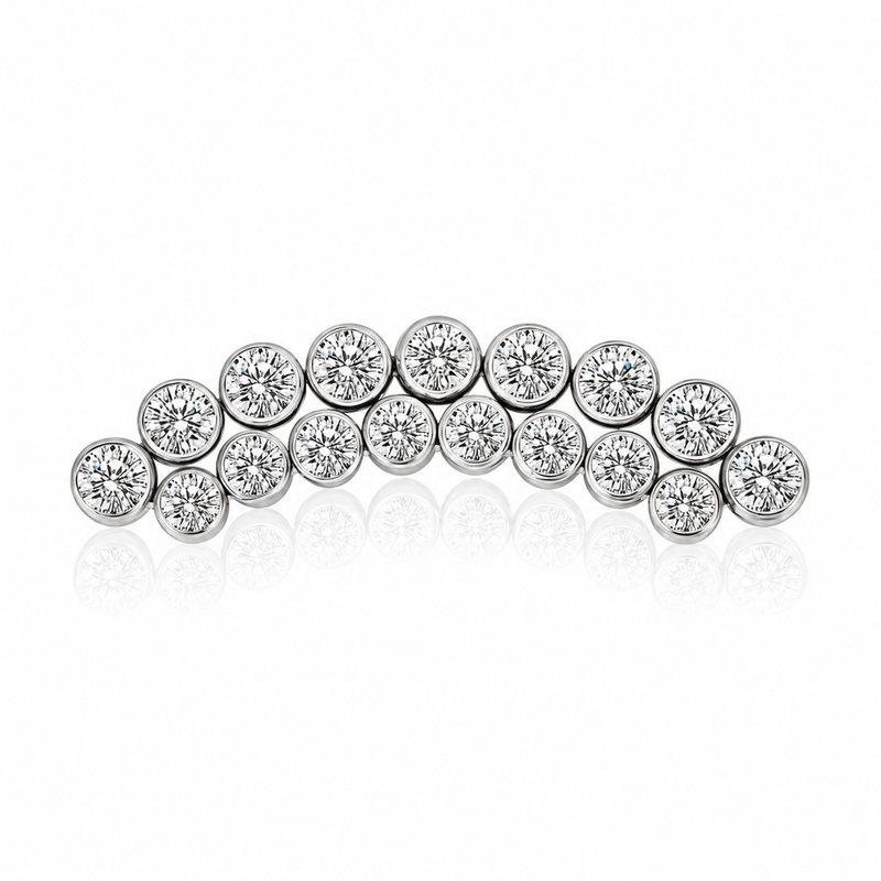 Radiant Arch Labret Threadless Titanio