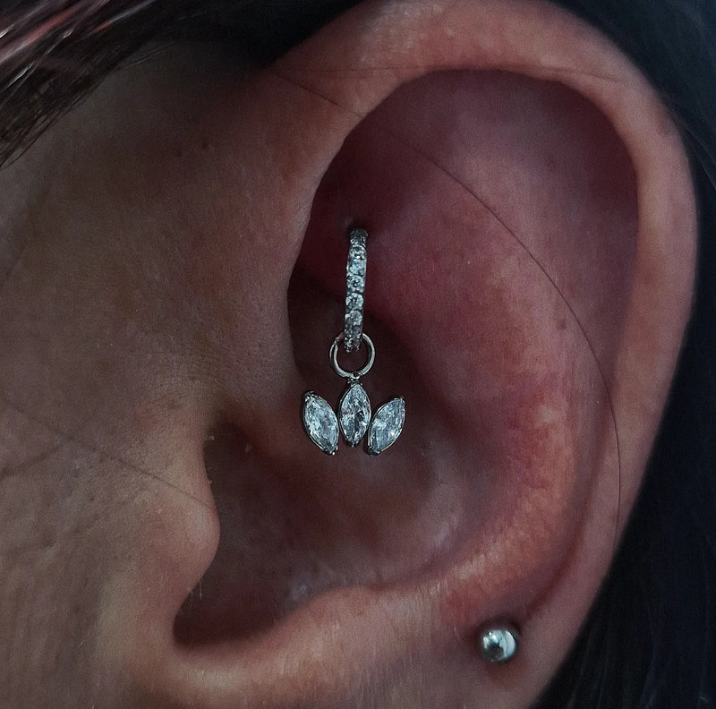 Pendente ring diamantato