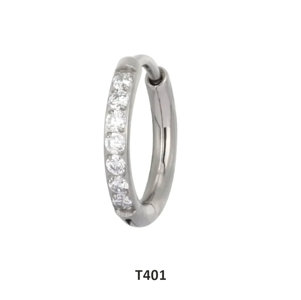 T401 RING PIERCING DIAMANTINI