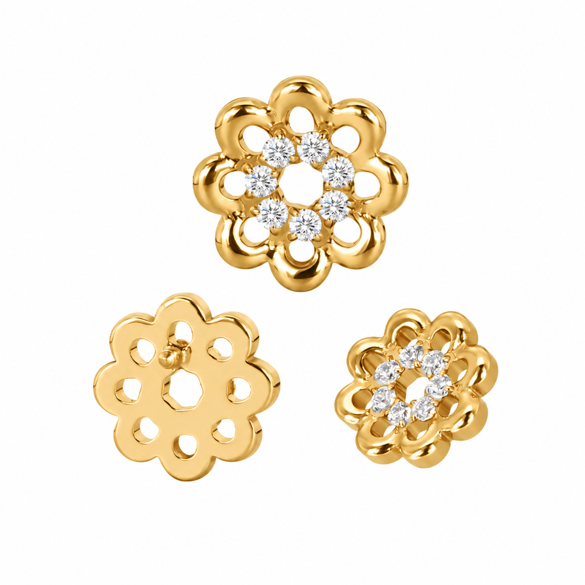 anodizzazione oro flower pop