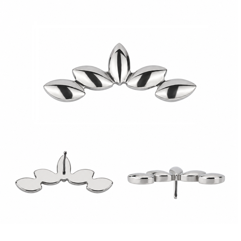 labret_corona_petali_titanio_threadless