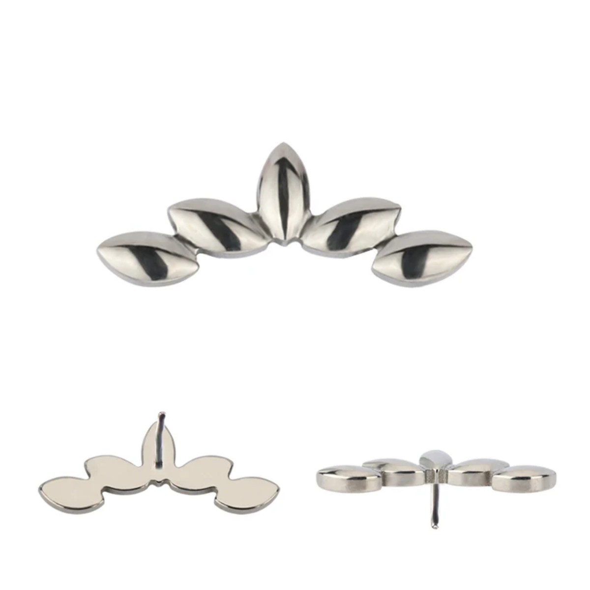 labret corona titanio threadless