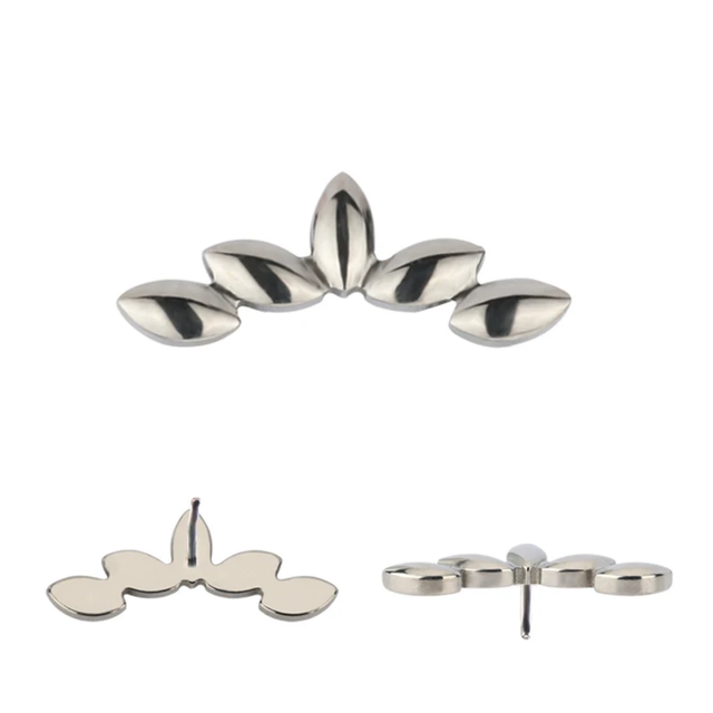 labret corona titanio threadless