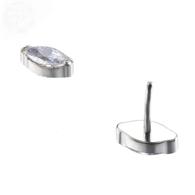 labret luminoso fogliolina threadless