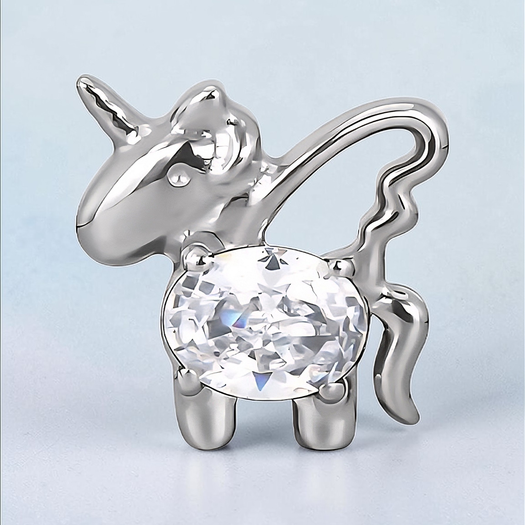 labret piercing unicorno
