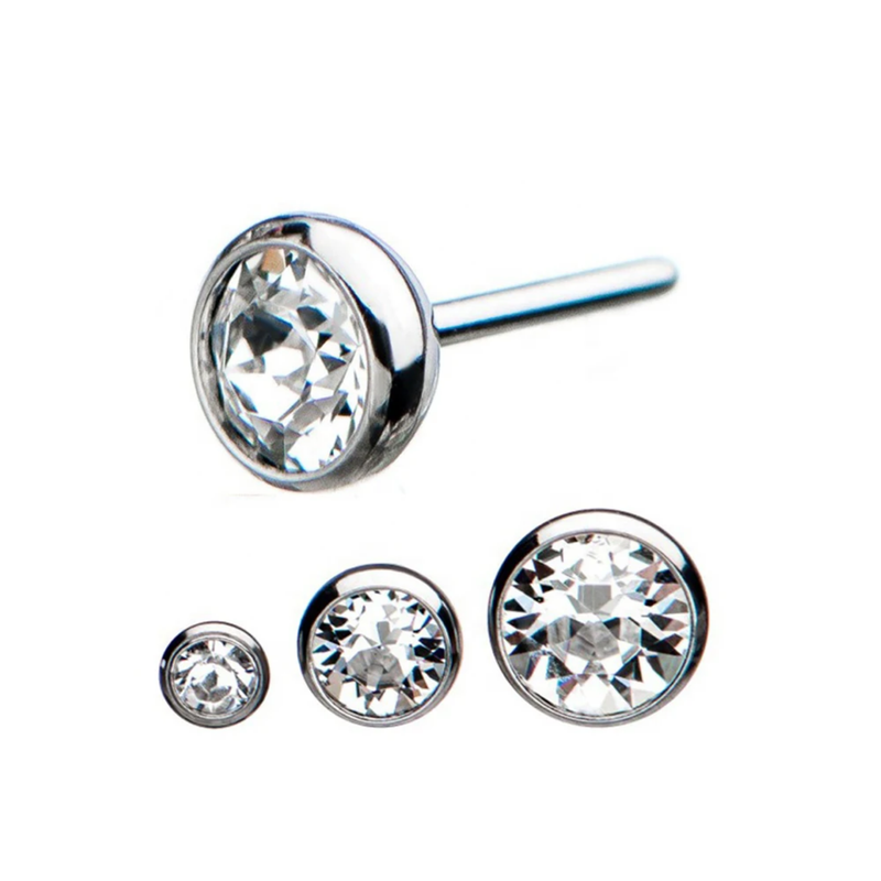 labret punto luce titanio threadless