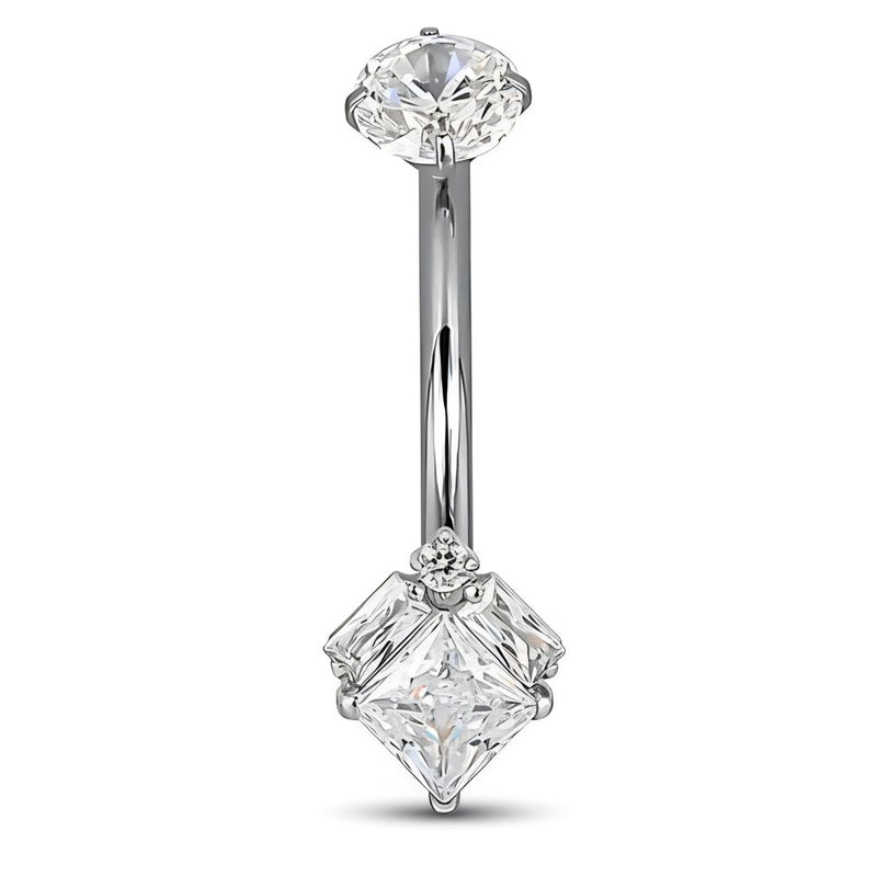 navel zirconi taglio geometrico
