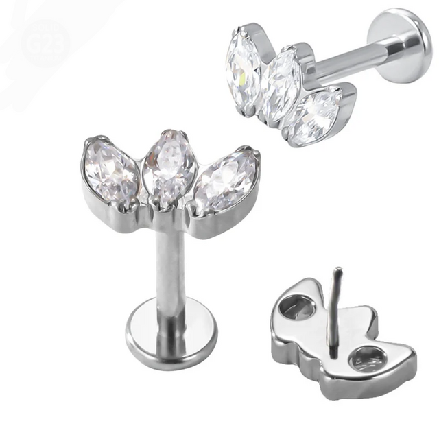 piercing anallergico titanio certificato labret