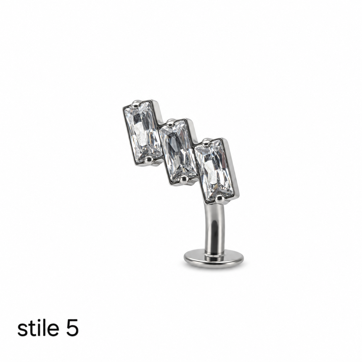 piercing floating navel baguette