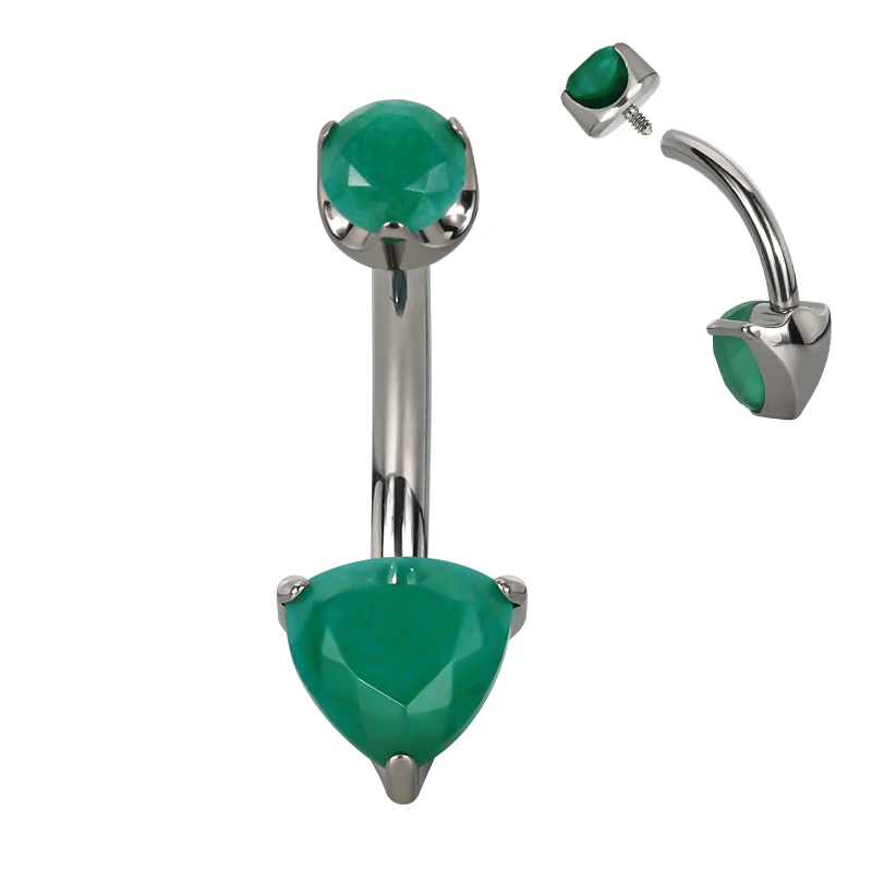 piercing navel verde