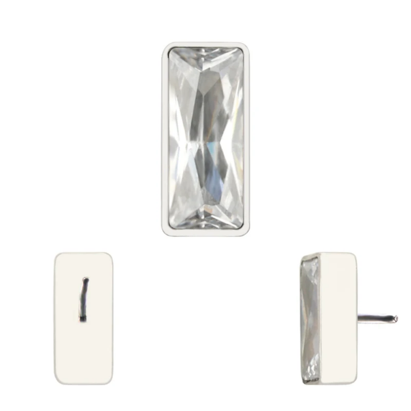 piercing threadless luminoso titanio