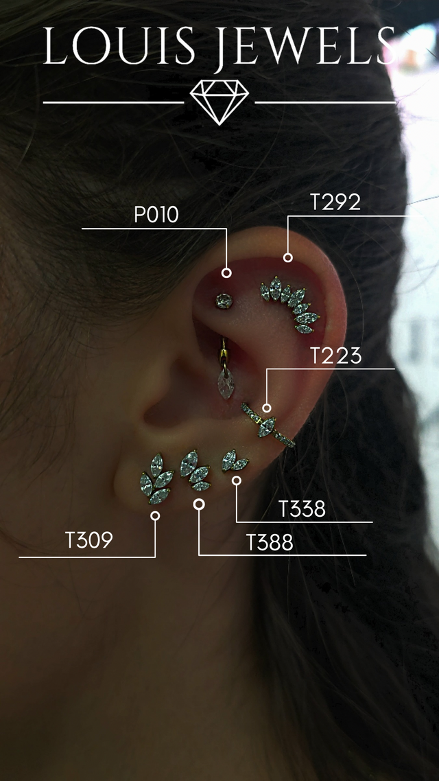 set piercing orecchio